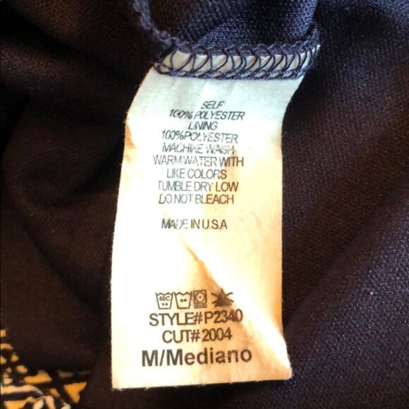 Blue and White Silky  Patterned Shorts - Picture 6 of 6